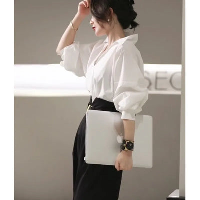 Early New Style Strong and Capable Women's Clothing Light Luxury Shirt Pants Business Suit
