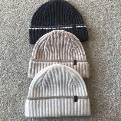 Casual cashmere knitted hat