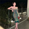 Pure Desire Style Western Youthful-Looking Sequin Hip Travel Party Dress Women