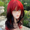 Dark Gothic Style Punk Dress up Gradient Color Women's Wig Realistic Wigs