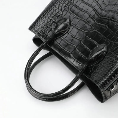 2023 New Designer Crocodile Skin Women Handbag Genuine Leather Lady Shoulder Bag High Grade Large Capacity Messenger Bag 45