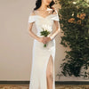 Temperament Camisole Fishtail Light Wedding Dress Mori Travel Photography Floor-Length Veil White Simple Satin Daily Wearable