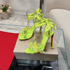 Shoes For Women Size34-43 Genuine Leather Sandals Super High Heels Crystal Flower Pumps Summer Designer Shoes Zapatos De Mujer