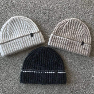 Casual cashmere knitted hat