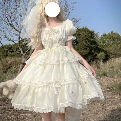 Flower Wedding Fairy Birthday Dress Suit