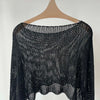 2024 Spring/Summer New Women's Wear Loose and Simple Silk Crocheted Hollow-out Knitted Blouse 0302