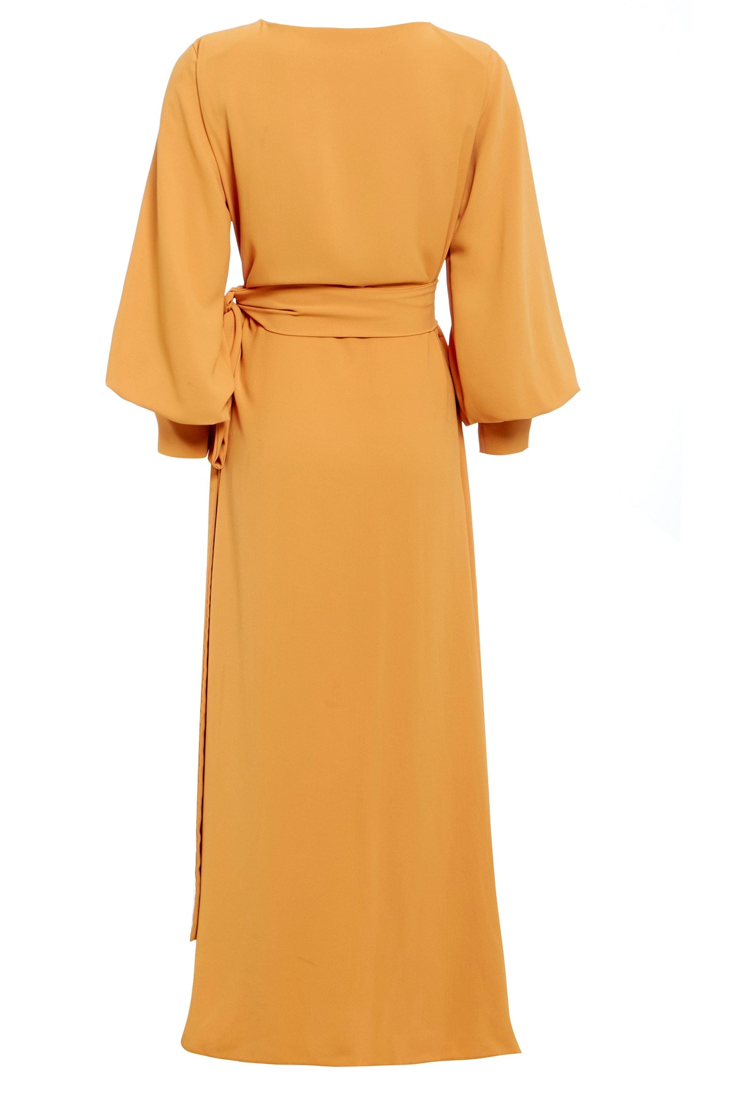 Mustard Wrap Dress-2