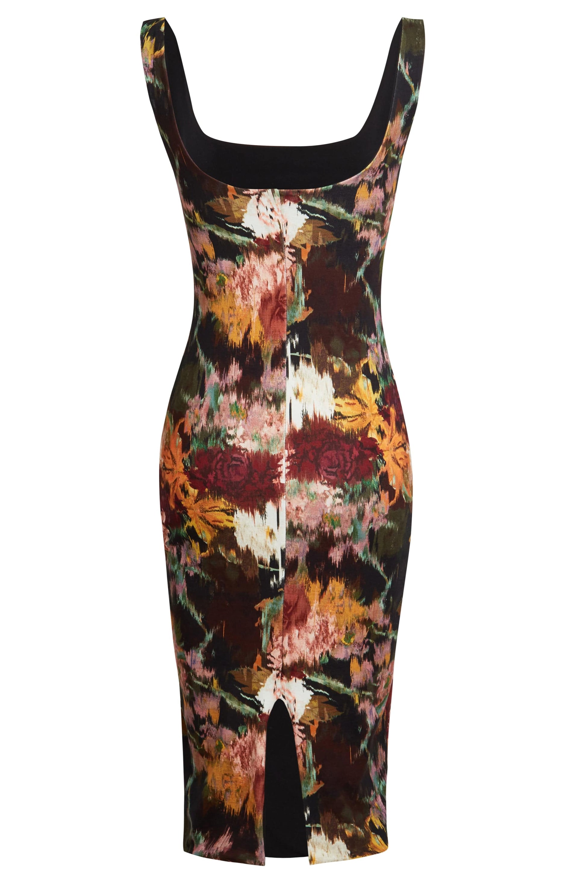 Sleeveless Floral Bodycon Dress-3