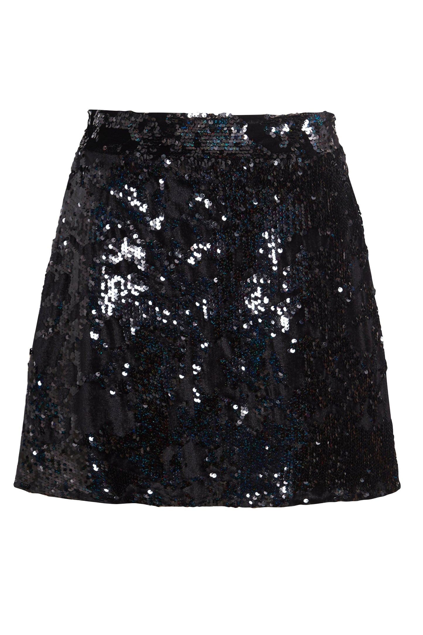 Black Sequin Skirt-0