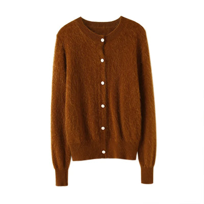 masigoch autumn winter europe fashion warm outerwear luxury 100% cashmere cardigan coat