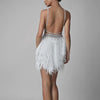Prom Clothes V-neck Feather Suspender Banquet Evening Dress Ballet Style INS New Style Sexy Women's Skirts
