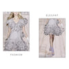 Fashion Fairy custom light luxury multi-tiered ruffled dress