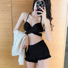Bikini Set Blouse Sexy Lace-up Covering Belly Thin New Lace Hot Spring Bathing Suit Women Swimwear