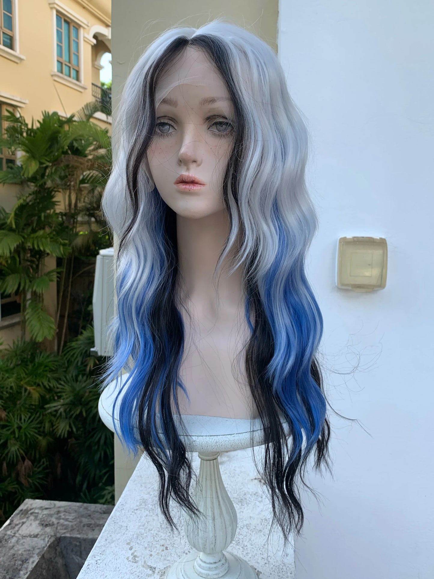 Gradient Color Layered Personality Wig Realistic Wigs