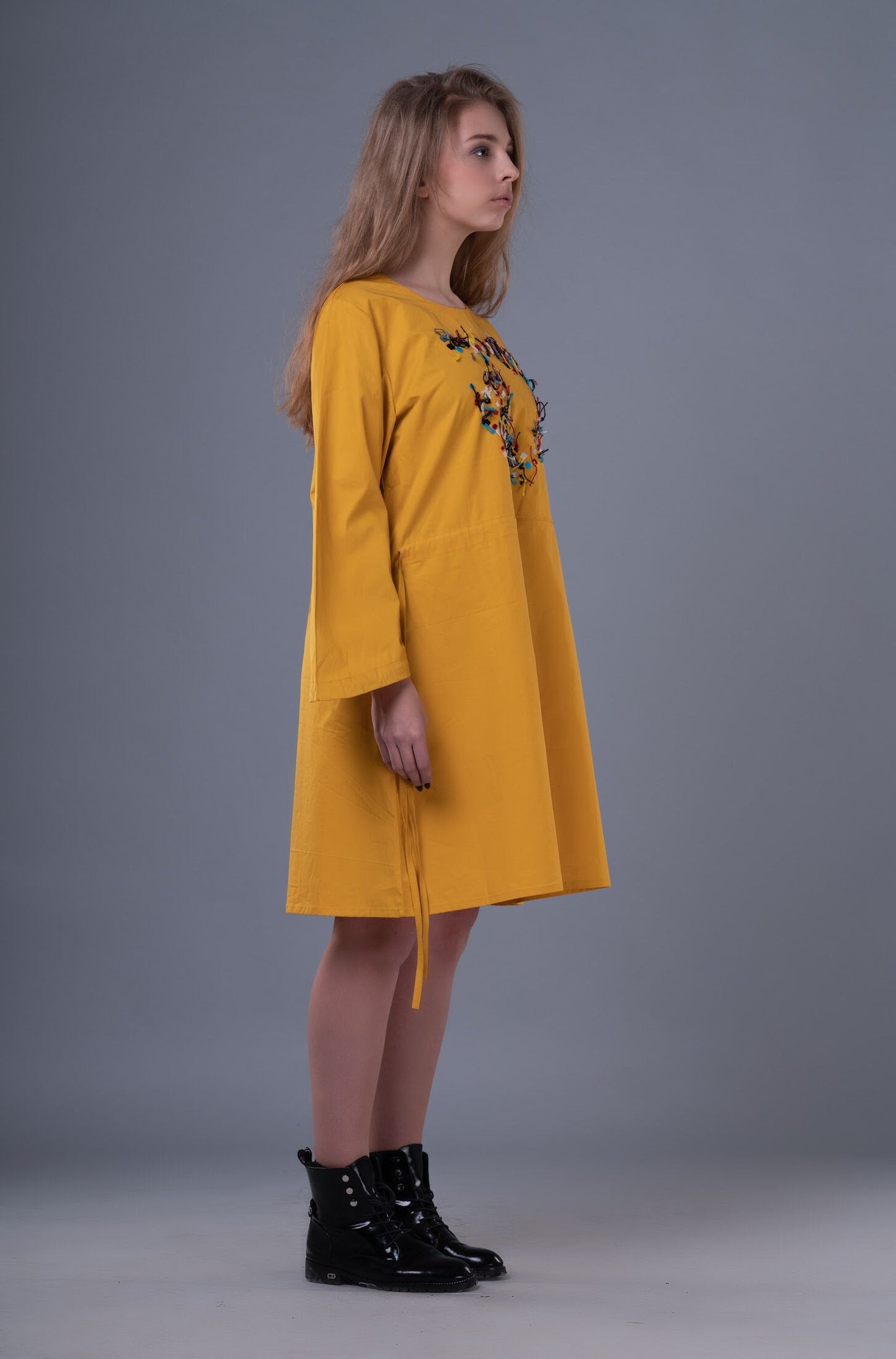 Strand Dress Yellow-1