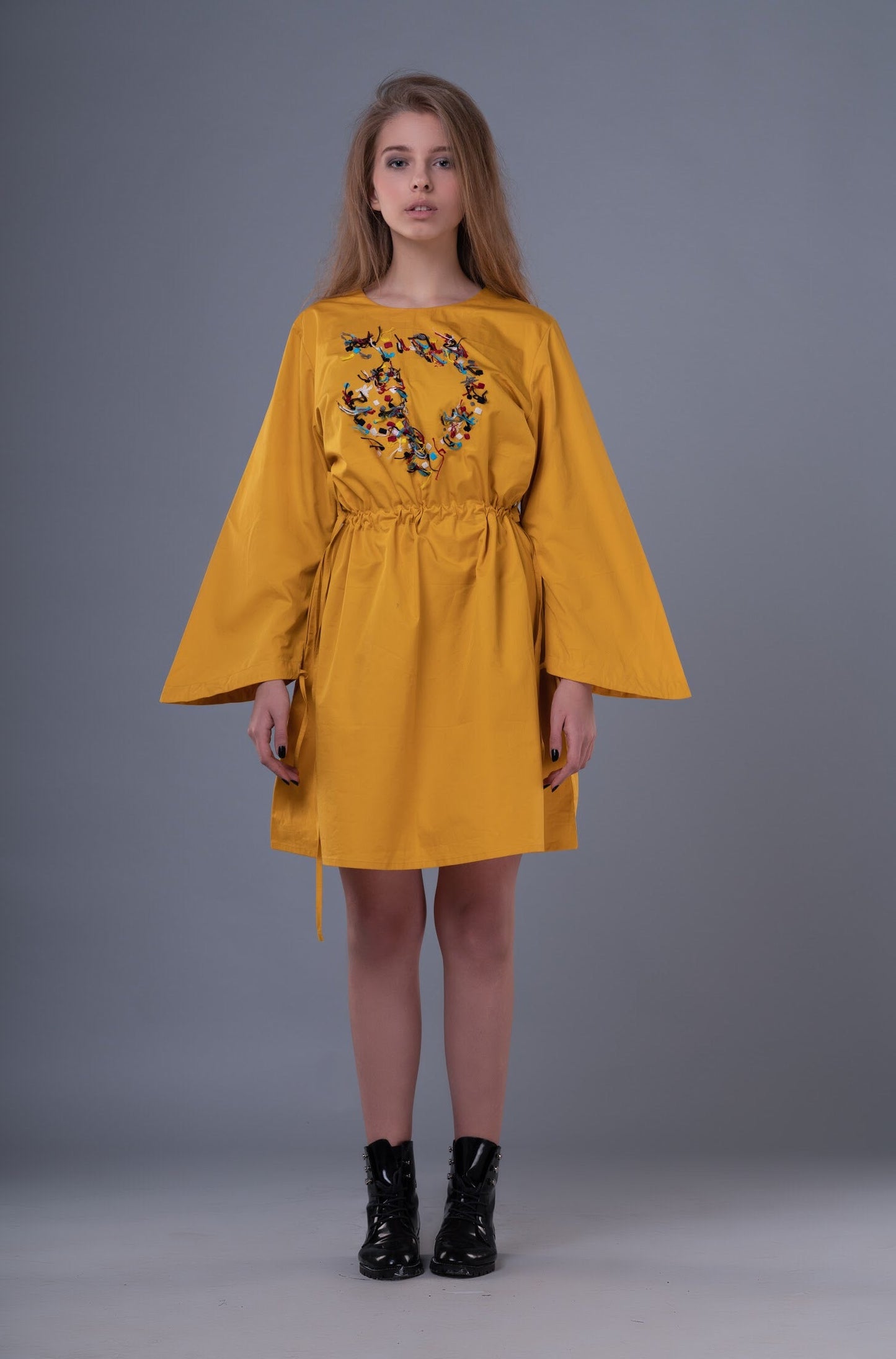 Strand Dress Yellow-3