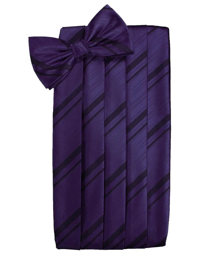 Kids Striped Satin Cummerbund-0