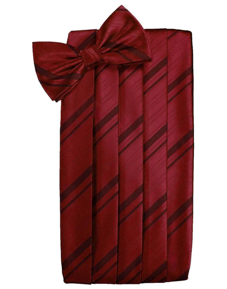 Kids Striped Satin Cummerbund-1