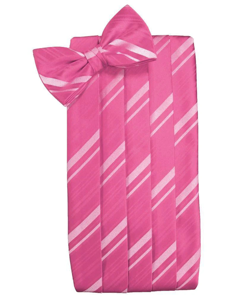 Kids Striped Satin Cummerbund-8