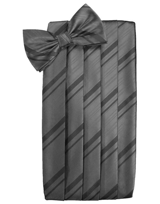 Kids Striped Satin Cummerbund-10