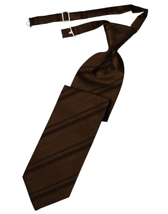 Striped Satin Kids Necktie-11