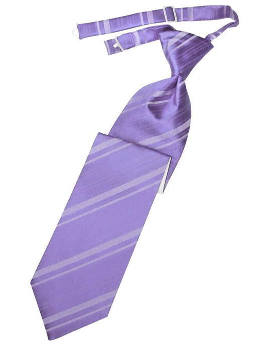 Striped Satin Kids Necktie-18