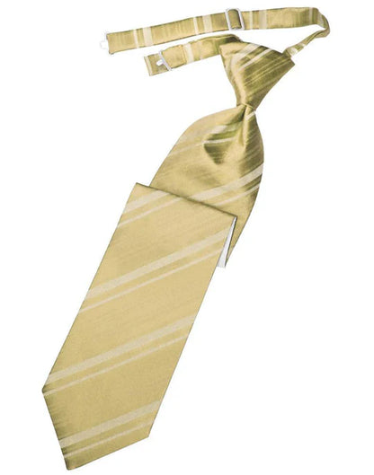 Striped Satin Kids Necktie-23