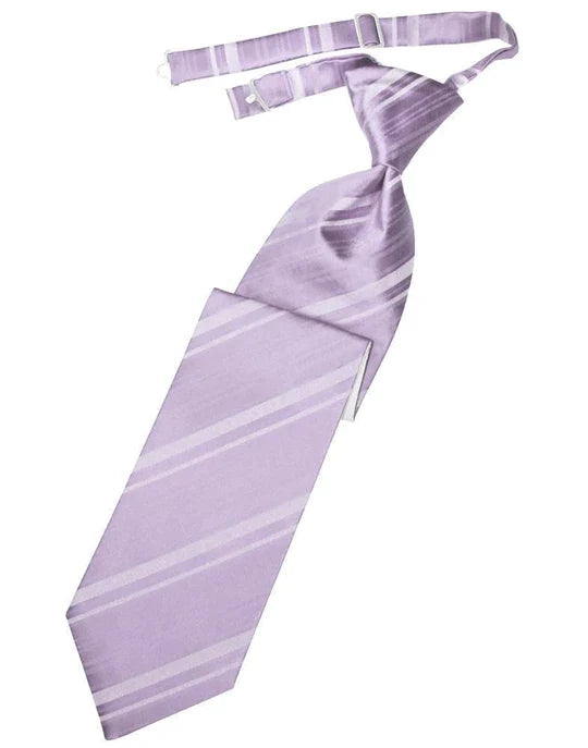 Striped Satin Kids Necktie-24