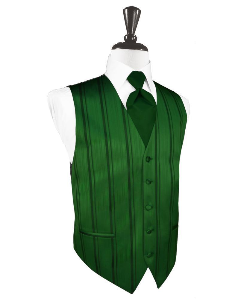 Striped Satin Tuxedo Vest 4-1