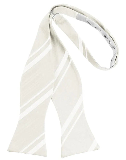 Striped Satin Bow Tie Self Tie-25