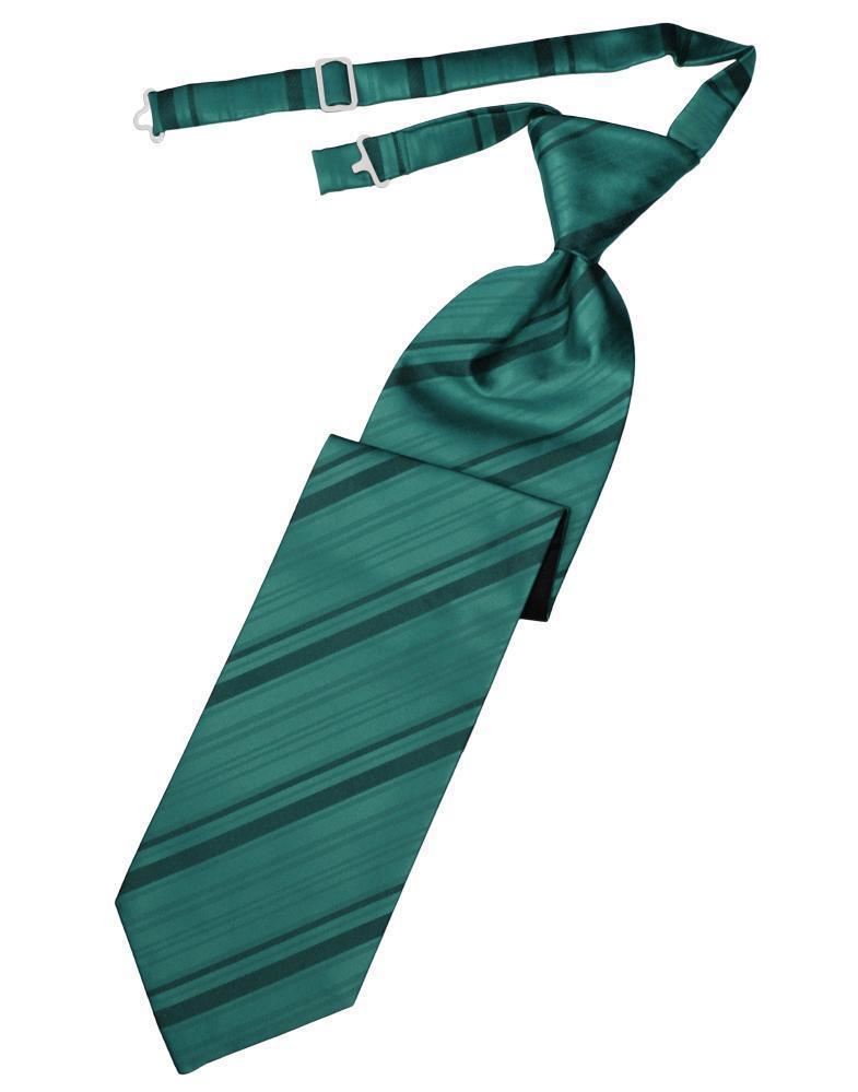 Striped Satin Kids Necktie-28