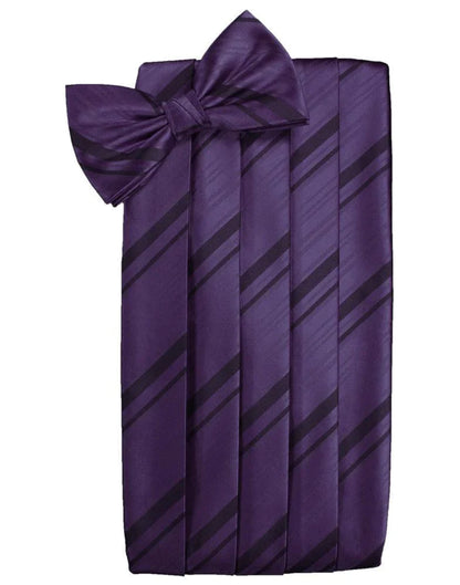 Kids Striped Satin Cummerbund-29