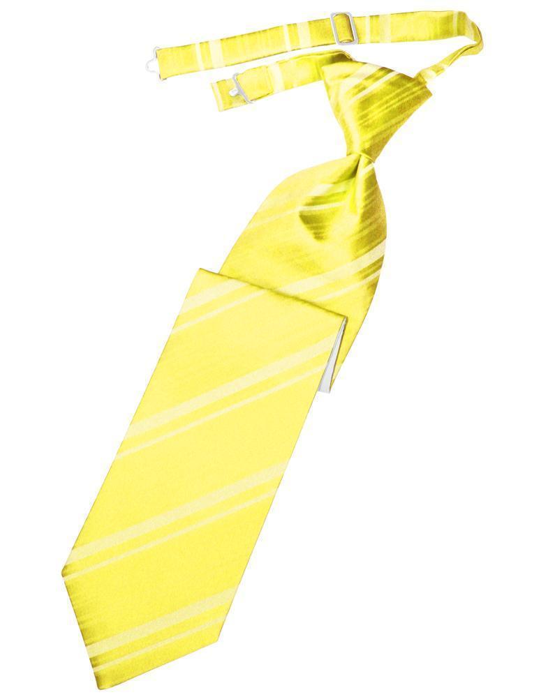 Striped Satin Kids Necktie-32