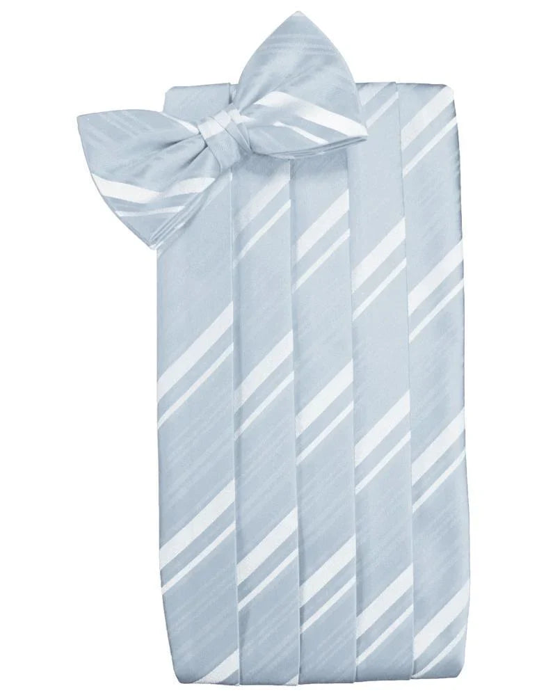 Kids Striped Satin Cummerbund-32