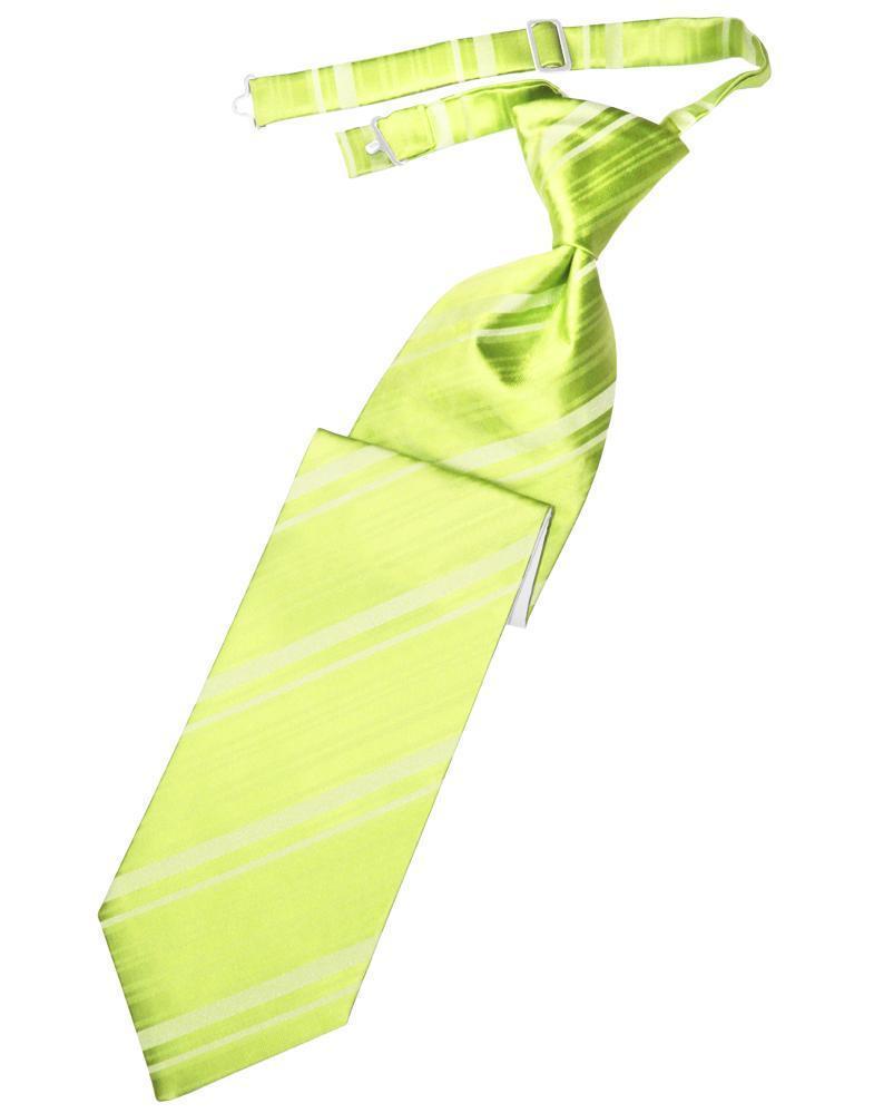 Striped Satin Kids Necktie-34