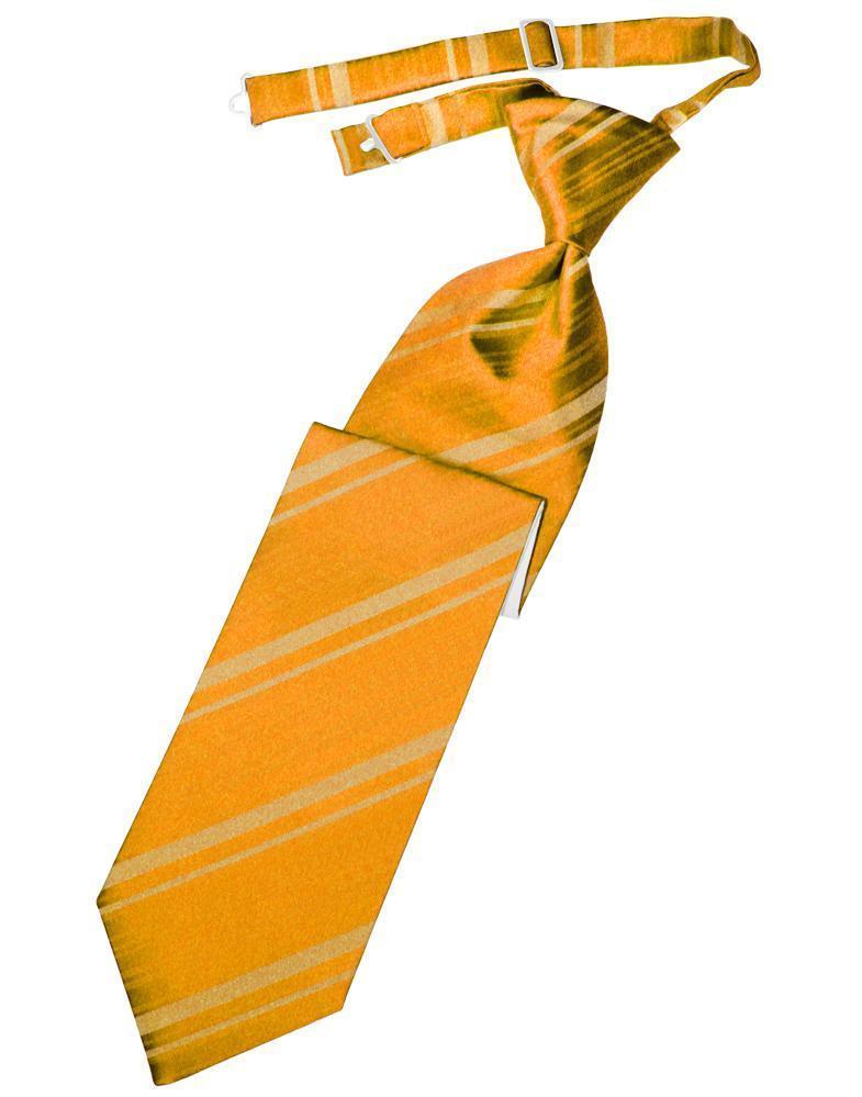 Striped Satin Kids Necktie-35