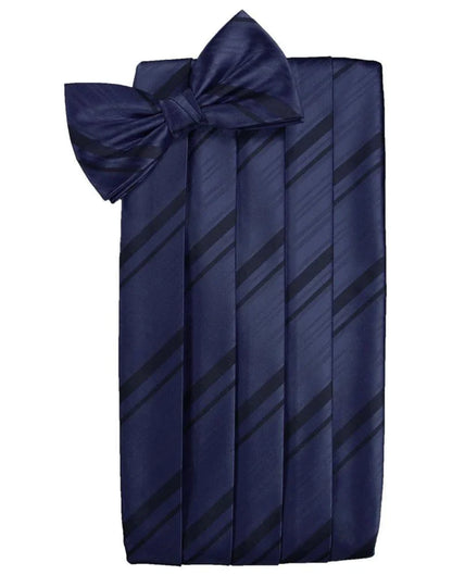 Kids Striped Satin Cummerbund-35