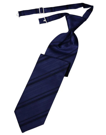 Striped Satin Kids Necktie-36