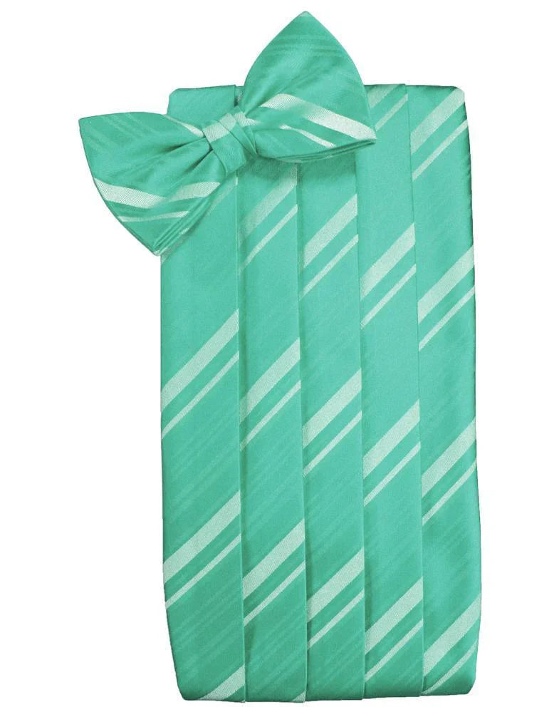 Kids Striped Satin Cummerbund-36