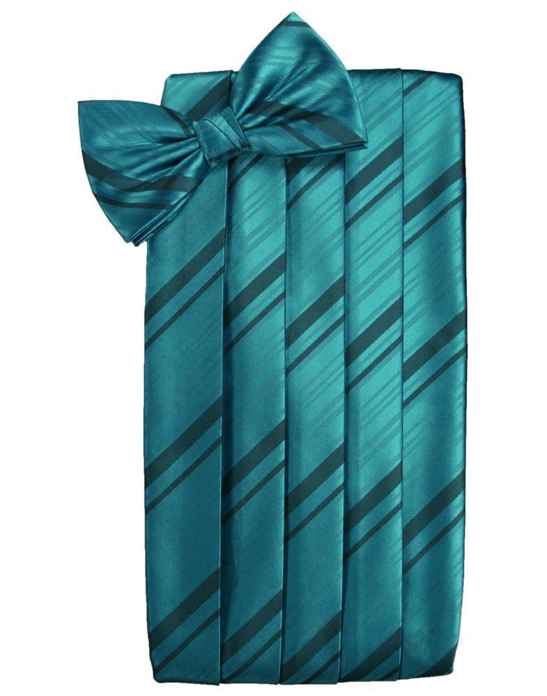 Kids Striped Satin Cummerbund-40