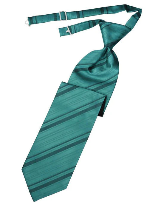 Striped Satin Kids Necktie-40