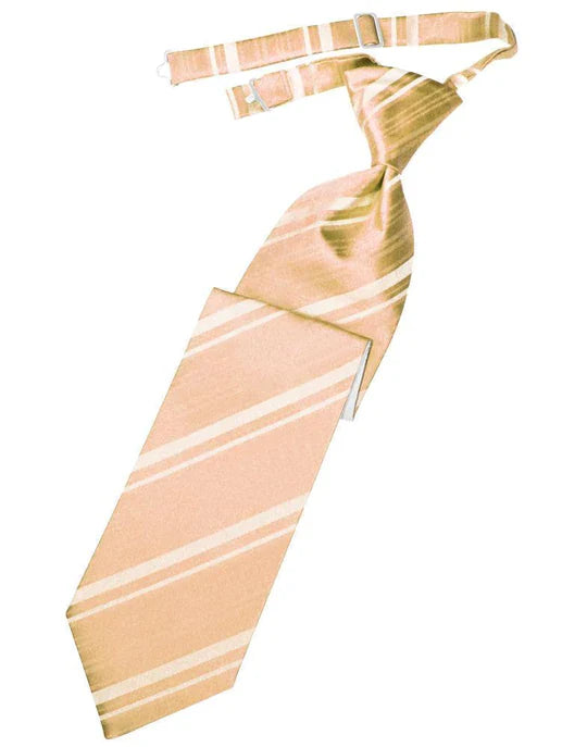 Striped Satin Kids Necktie-41