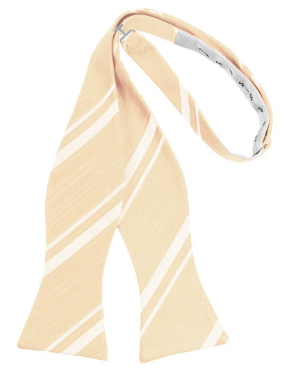 Striped Satin Bow Tie Self Tie-40