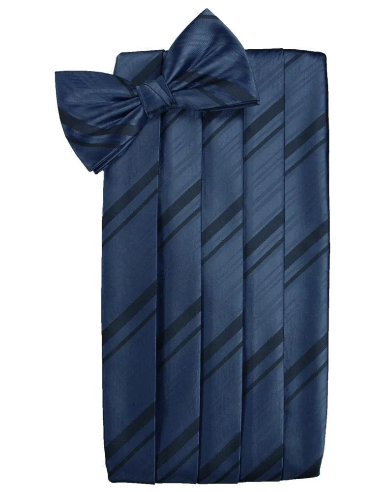 Kids Striped Satin Cummerbund-42