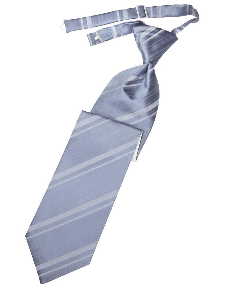 Striped Satin Kids Necktie-43