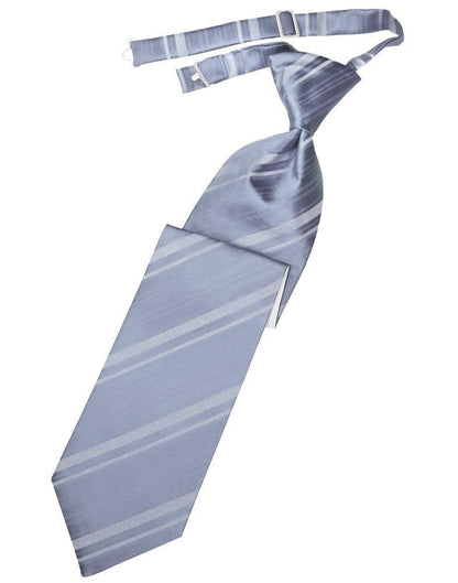 Striped Satin Kids Necktie-43