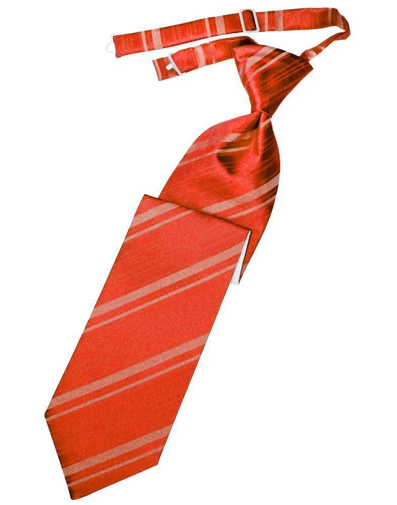 Striped Satin Kids Necktie-44