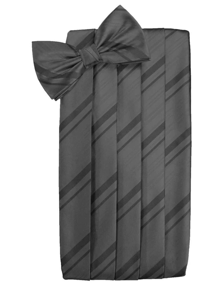 Kids Striped Satin Cummerbund-45