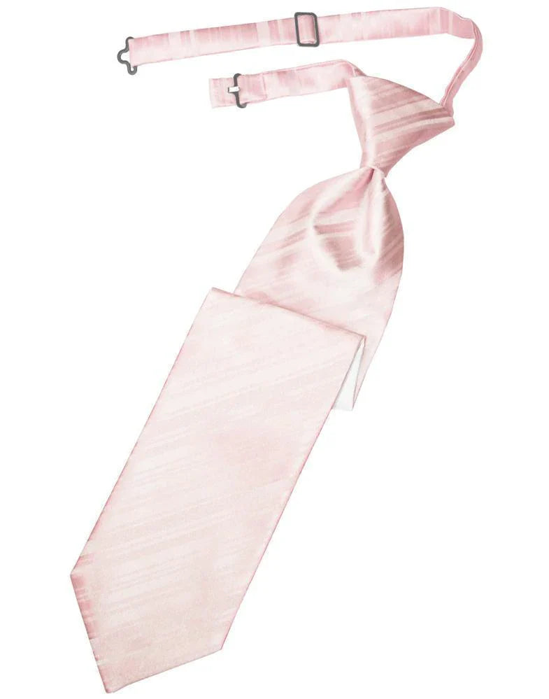 Striped Satin Kids Necktie-46