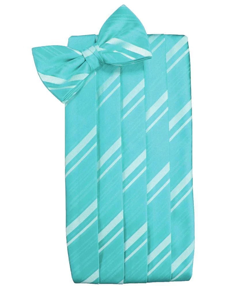 Kids Striped Satin Cummerbund-48